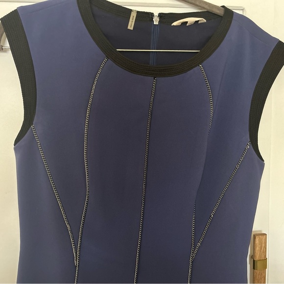 Rebecca Taylor size 4 pewter chain shift dress - Picture 4 of 4